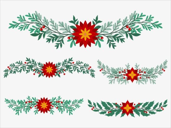 Christmas Flower Arrangement: A Designer's Review of Seasonal Illustrations
