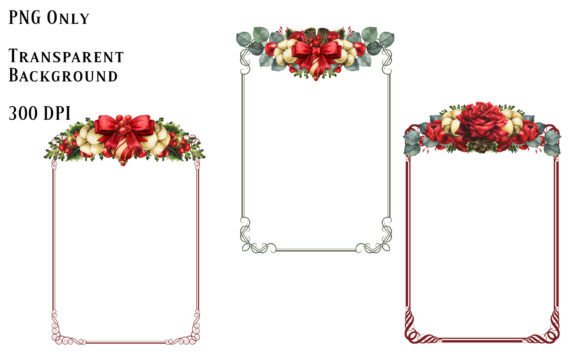 Christmas Frames 10 Illustrations for Seasonal Design Projects