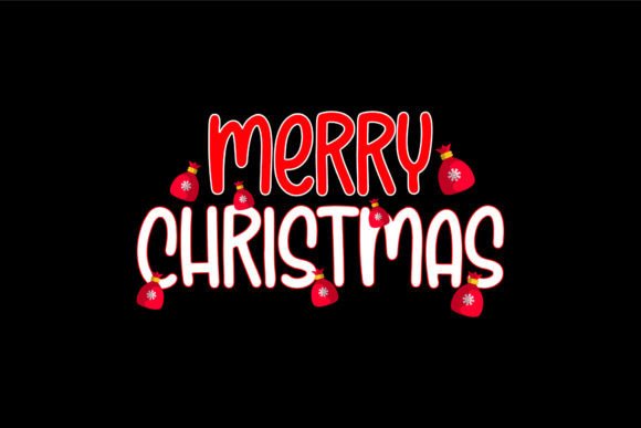 Christmas Typography Background for Illustrations