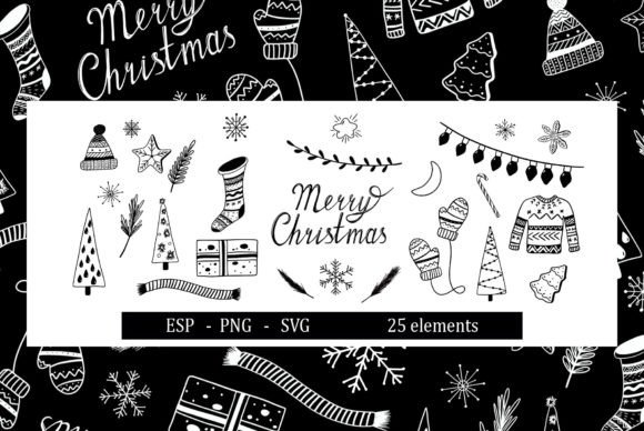 Christmas Vector Doodle Illustrations Review