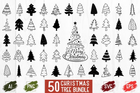 Hand Drawn Christmas Tree Design Review