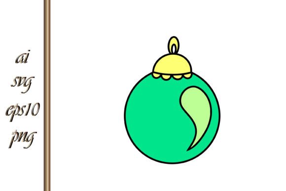 Xmas Tree Ball Doodle Christmas Vector Illustrations